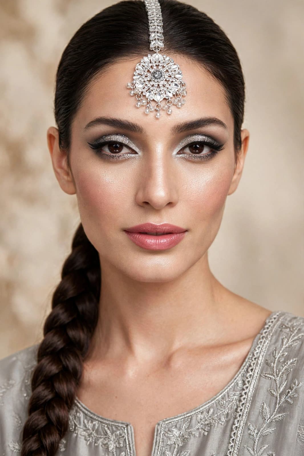Silver Noir Bindiya - Bindiya - 0148